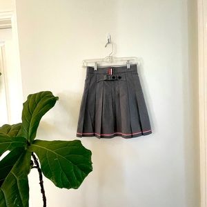 Thom Browne Grey Pleated Skirt